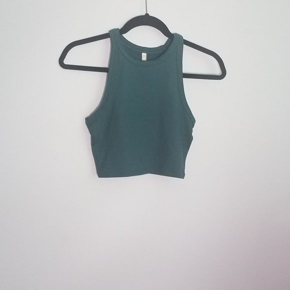Green Crop Top - Picture 1 of 4